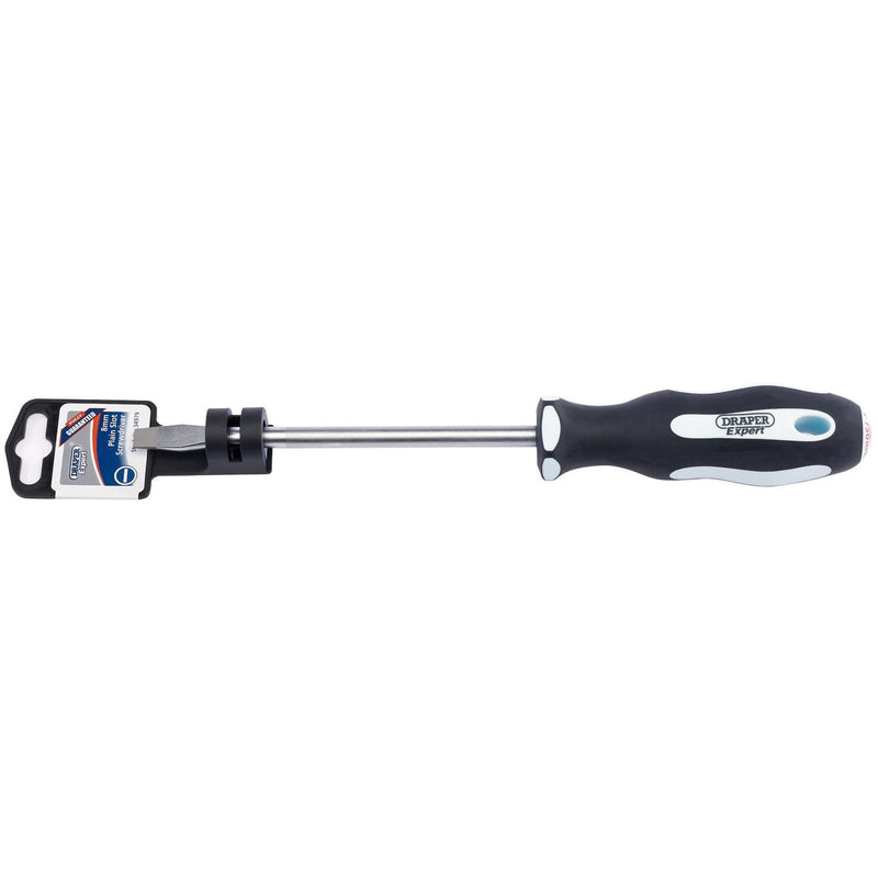 Draper Plain Slot Soft Grip Screwdriver, 8.0 x 150mm 34979 Draper - Dynamic Drive