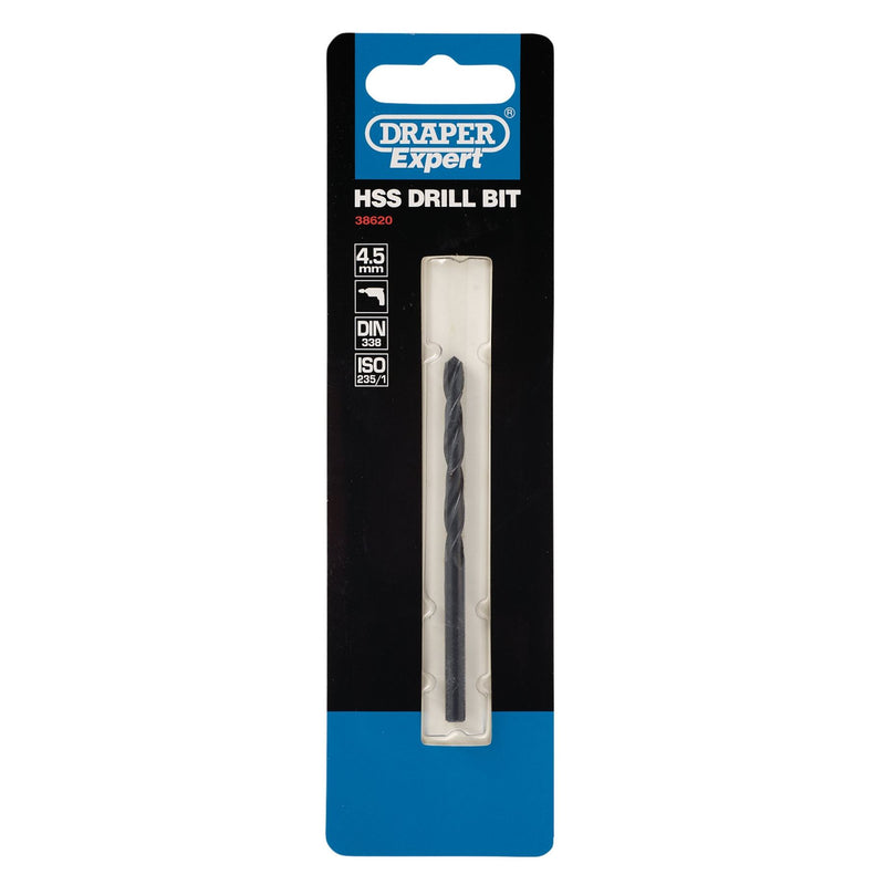 Draper HSS Drill Bit, 4.5mm 38620 Draper - Dynamic Drive