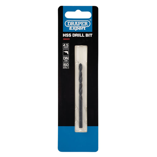 Draper HSS Drill Bit, 4.5mm 38620 Draper - Dynamic Drive
