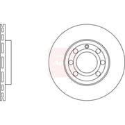 Apec 2 x Vented Front Brake Discs DSK2114-x2