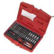Sealey Fine Tooth Ratchet Screwdriver & Accessory Set 51pc AK64903 Sealey - Dynamic Drive