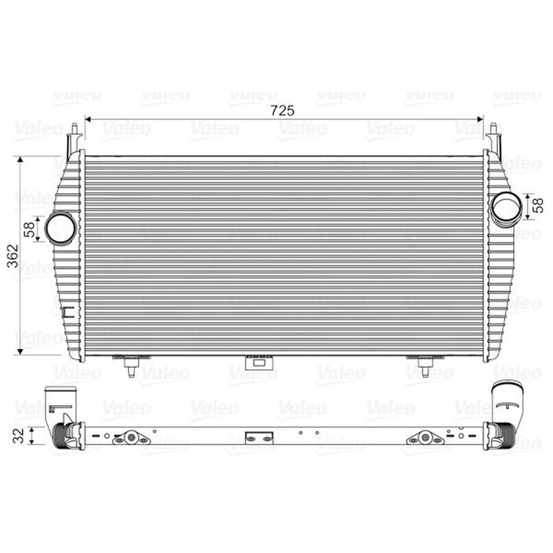 Valeo Intercooler (Charge Air Cooler) 818335