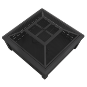 Dellonda 35" Square Outdoor Fire Pit Black Dellonda  - Dynamic Drive