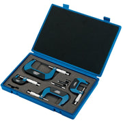 Draper Metric External Micrometer Set (4 Piece) 46607 Draper - Dynamic Drive