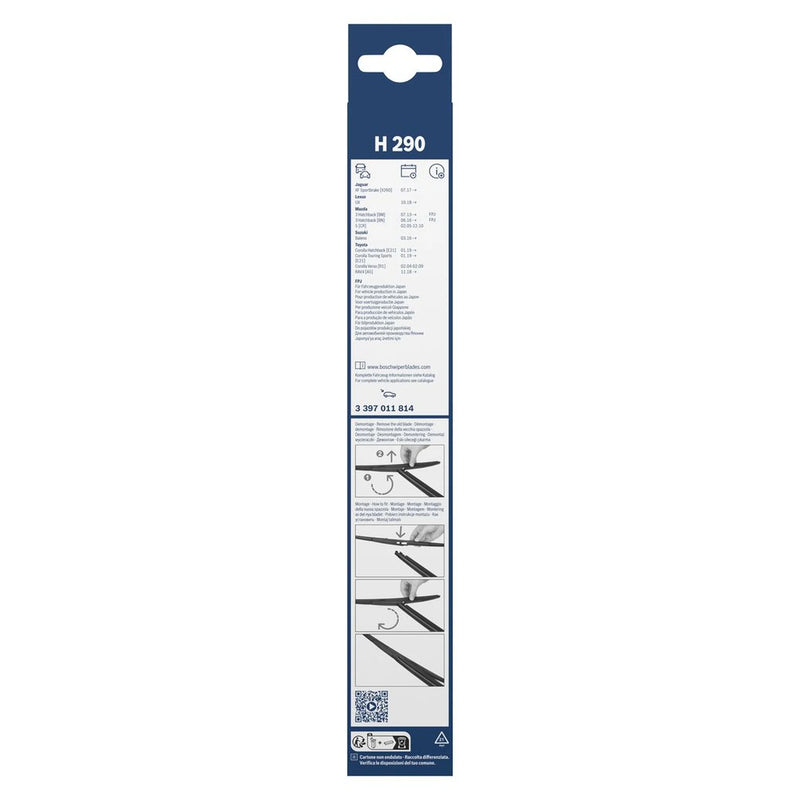 Bosch Conventional Wiper Blade 300mm — H290 fits Jaguar Xf Sportbrake 2017-2018