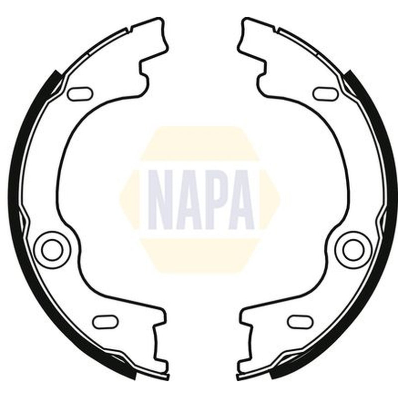 NAPA Parking Brake Shoe Set fits Kia Carens III 2006-2013 1.6 2.0