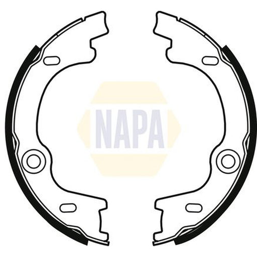 NAPA Parking Brake Shoe Set fits Kia Carens III 2006-2013 1.6 2.0