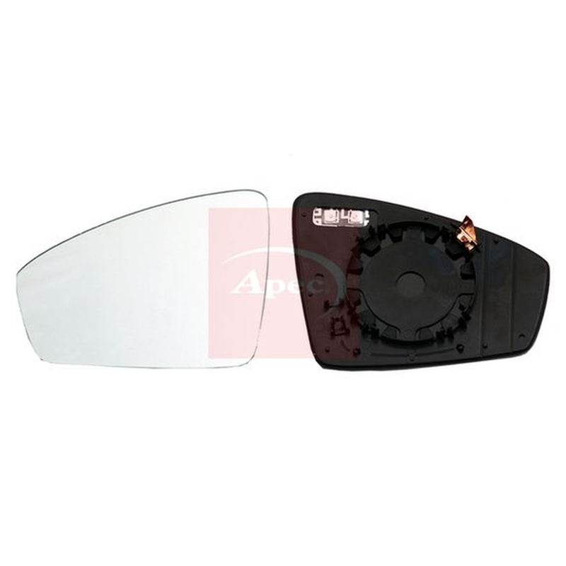 Apec Exterior Wing Mirror Glass Left fits VW Tiguan 2016-2024 1.4 1.5 1.6 2.0