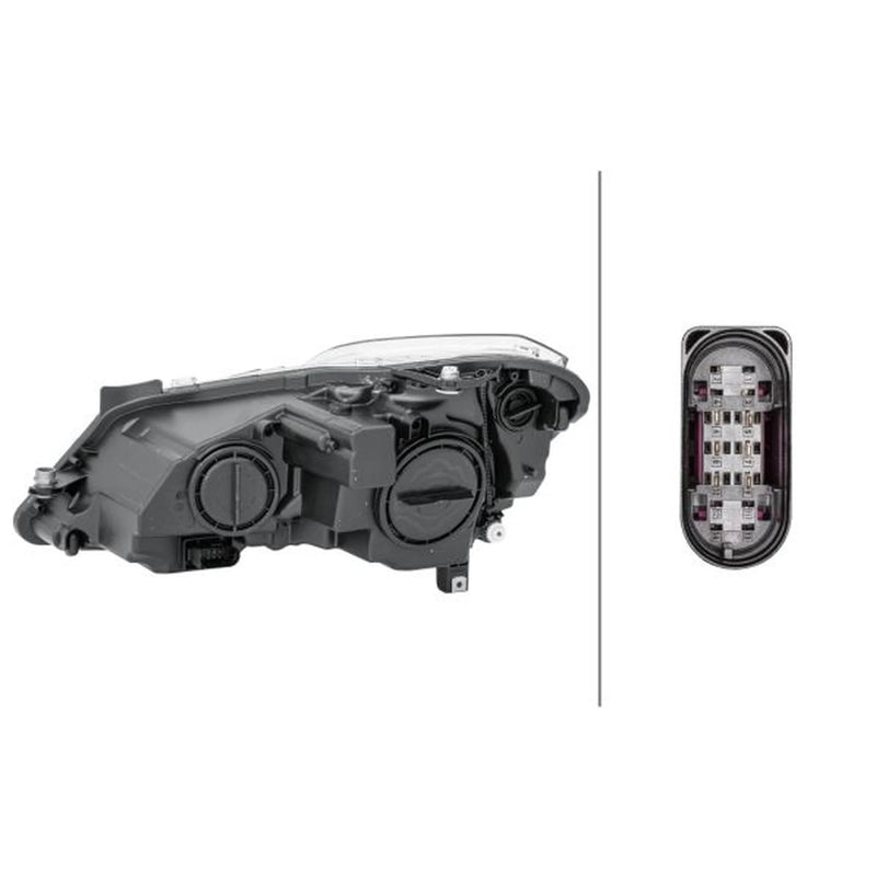 Hella Headlight Headlamp W5W Right fits Mercedes-Benz E-Class 2009-2016
