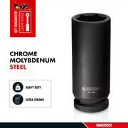 Teng Tools 1/2" Deep Impact Socket DIN Metric 12mm Teng Tools - Dynamic Drive