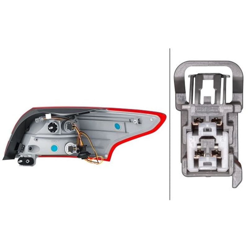 Hella Tail Light / Lamp PY21W Left fits Ford Focus III 2010-2020 1.0 1.5 1.6 2.0
