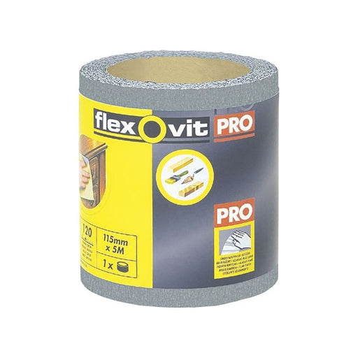 Flexovit High Performance Finishing Sanding Roll 115mm x 5m 180G Flexovit - Dynamic Drive