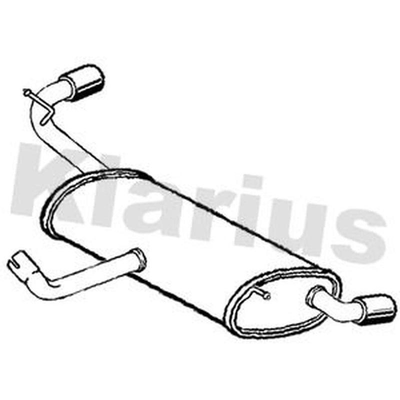 Klarius Box With Tail Pipe Rear fits BMW 1 2019 on