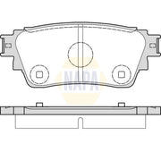 NAPA Front & Rear Pads fits Mitsubishi Outlander III 2012-2022 2.0 2.4