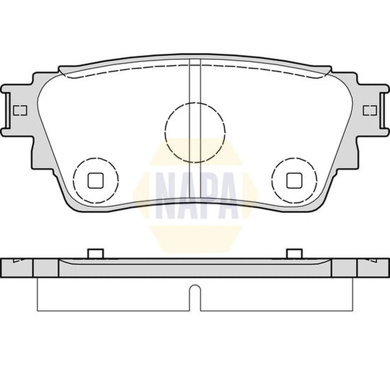 NAPA Rear Brake Pad Set fits Mitsubishi Eclipse Cross 2017 on 1.5