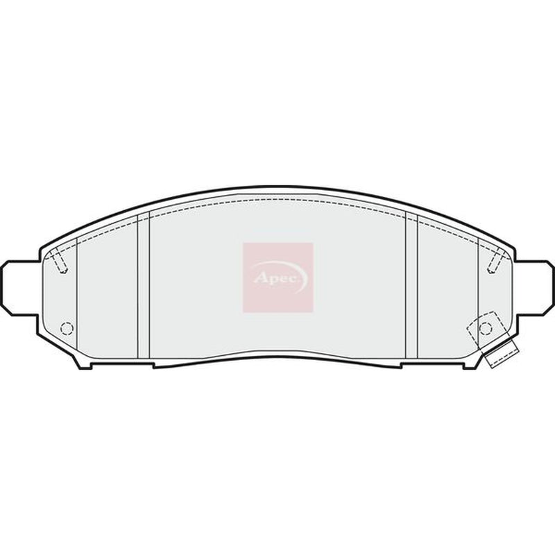 Apec Front Brake Pad Set fits Nissan Navara NP300 2005-2007 2.5