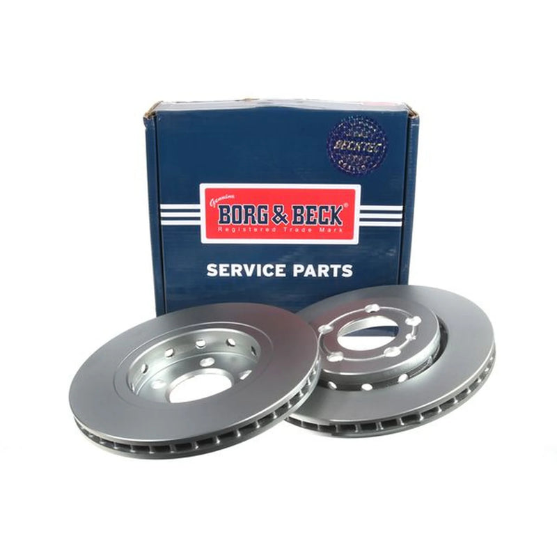 Borg & Beck Front Vented & Rear Vented Brake Discs & Pads fits VW Golf 1999-2006