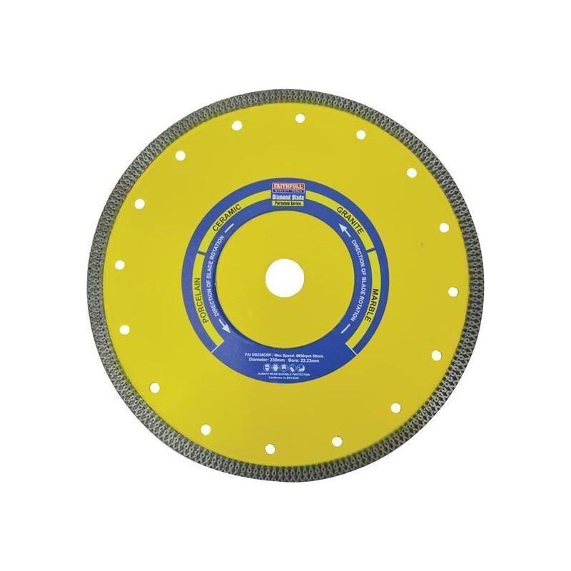 Faithfull Porcelain Diamond Blade 230 x 22.23mm Faithfull - NN4 Online