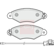 Apec Front Brake Pad Set fits Renault Kangoo 2005 on 1.5