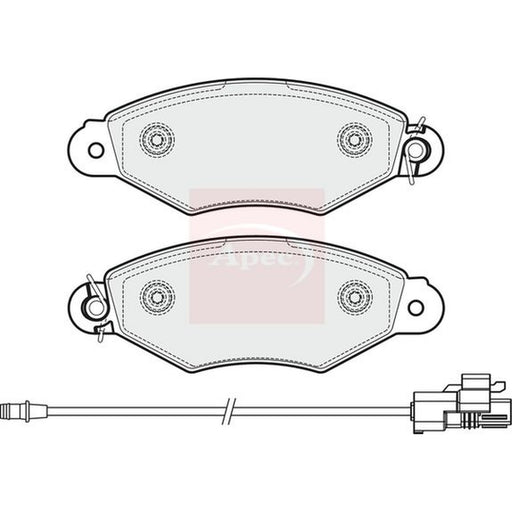 Apec Front Brake Pad Set fits Renault Kangoo 2005 on 1.5