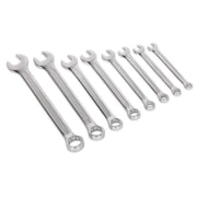Sealey AK63252 Premier 8pc Combination Spanner Set 8-19mm Open End Ring Spanners Sealey  - Dynamic Drive
