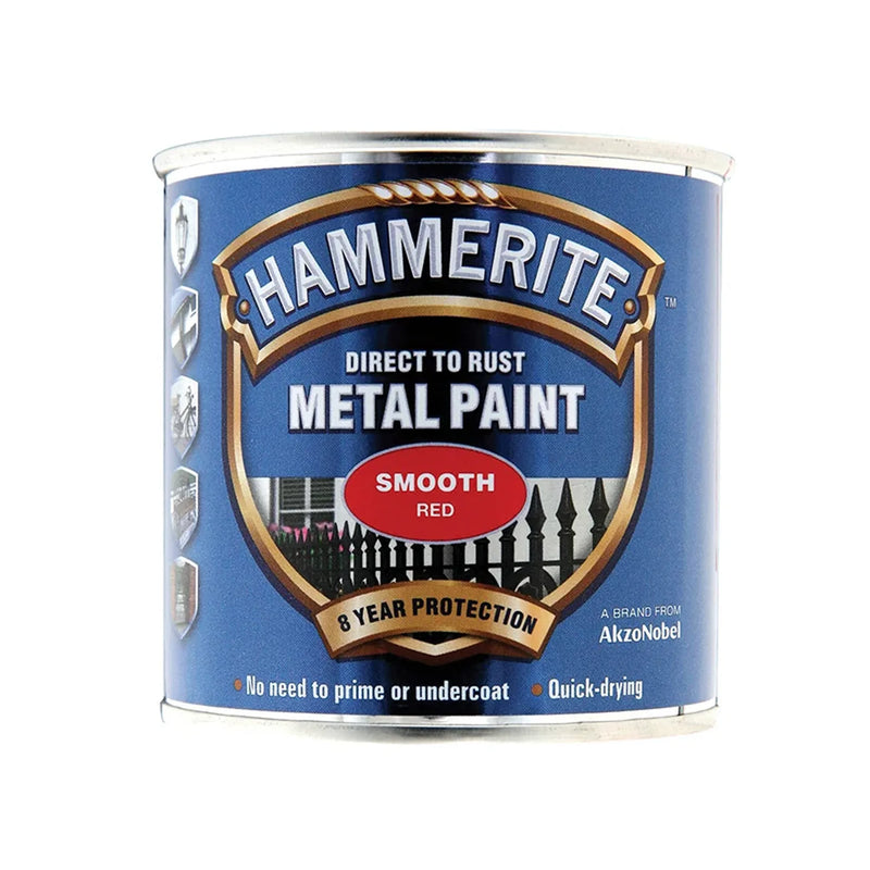 Hammerite Direct To Metal Smooth Paint 250ml Red