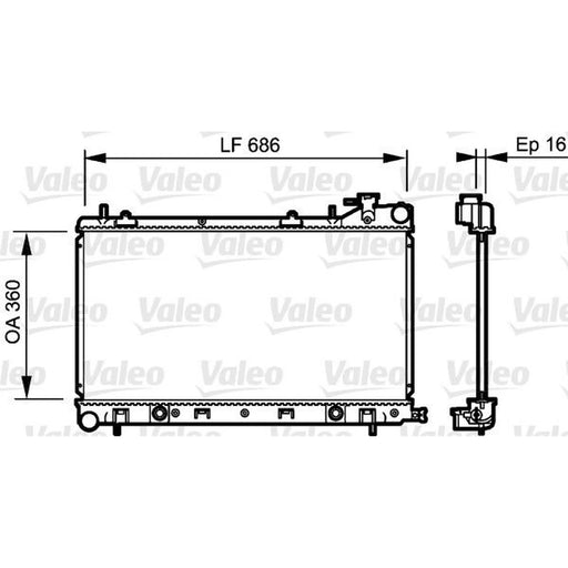 Valeo Engine Radiator 735209