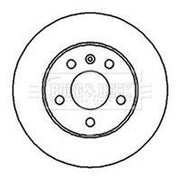 Borg & Beck Front & Rear Brake Discs & Pads fits Opel Zafira 2006-2010 2.0