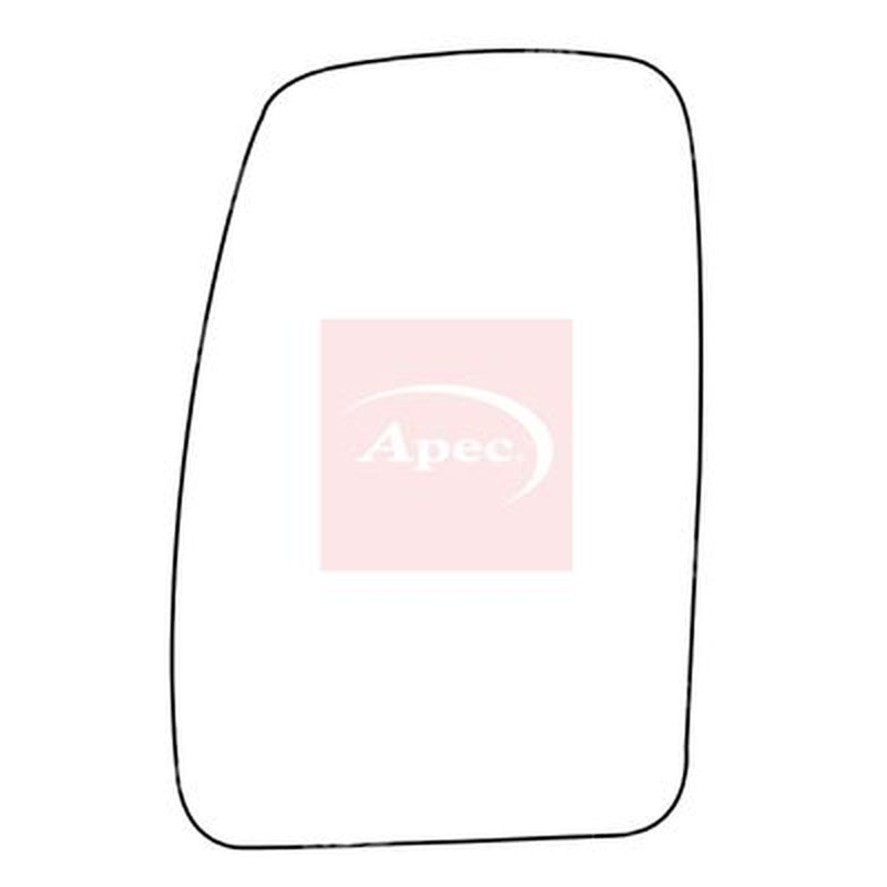 Apec Exterior Wing Mirror Glass Left fits Nissan Interstar 2002-2006