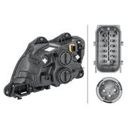 Hella Headlight Headlamp P21W Right fits Daf Cf 2013-2015