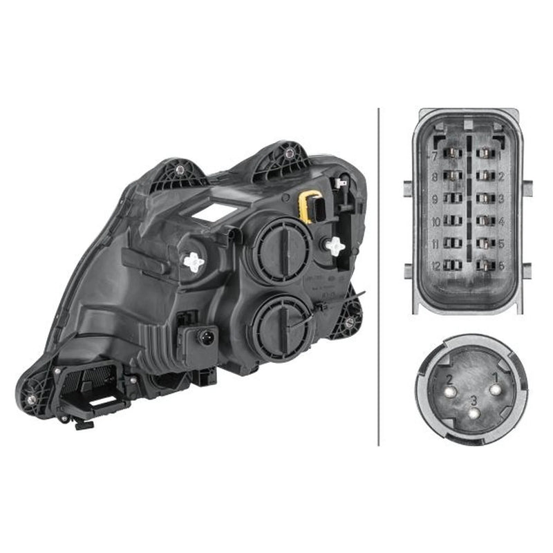 Hella Headlight Headlamp P21W Right fits Daf Cf 2013-2015