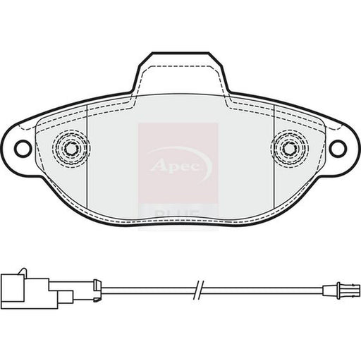 Apec Front Brake Pad Set fits Ford Ka 2008-2016 1.2