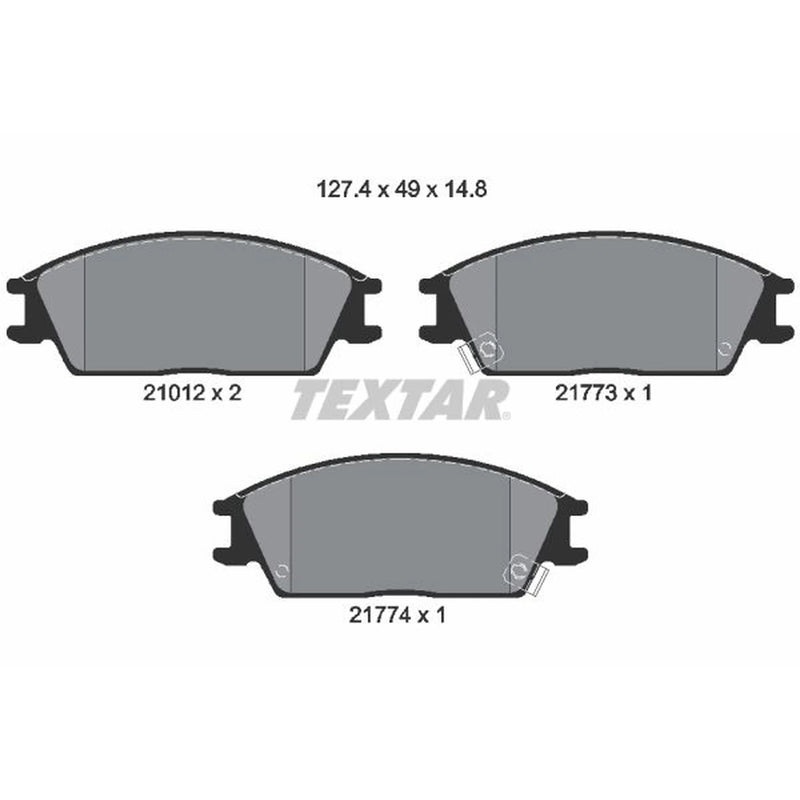 Textar Front Brake Pad Set 2101202