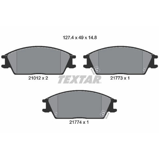 Textar Front Brake Pad Set 2101202
