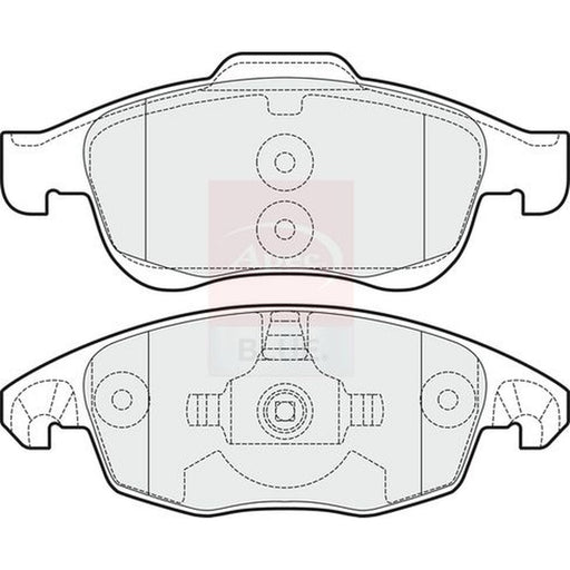 Apec Front & Rear Brake Discs & Pads fits Peugeot 5008 2009-2017 1.6