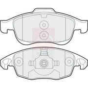 Apec Front Brake Vented Discs & Pads fits Peugeot 5008 2009-2017 1.6