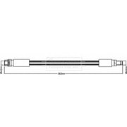 Borg & Beck Brake Hydraulic Hose Line Rear Right BBH8321