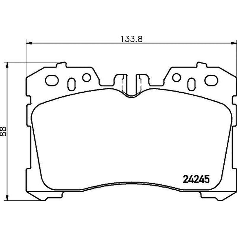 Mintex Front Brake Pad Set fits Lexus Ls 2006-2009