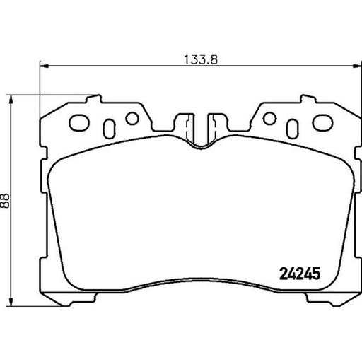 Mintex Front Brake Pad Set fits Lexus Ls 2006-2009