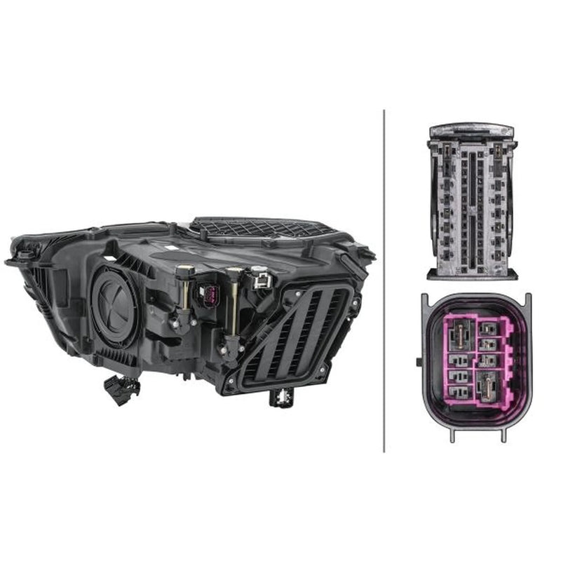 Hella Headlight Headlamp LED Right fits Audi Q3 2018-2021 2.5