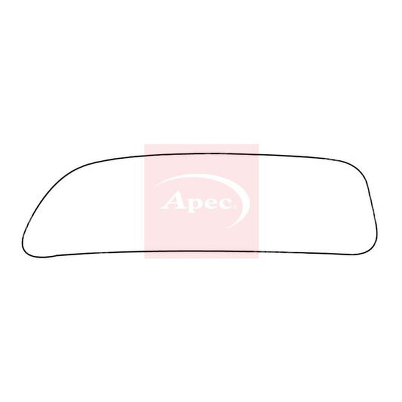 Apec Exterior Wing Mirror Glass Right fits Fiat Doblo Cargo 2010-2023