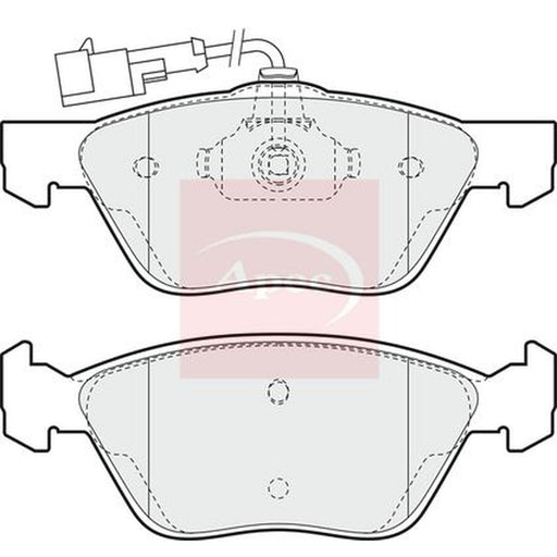Apec Front Vented & Rear Vented Brake Discs & Pads fits Fiat Coupe 1993-2000 2.0