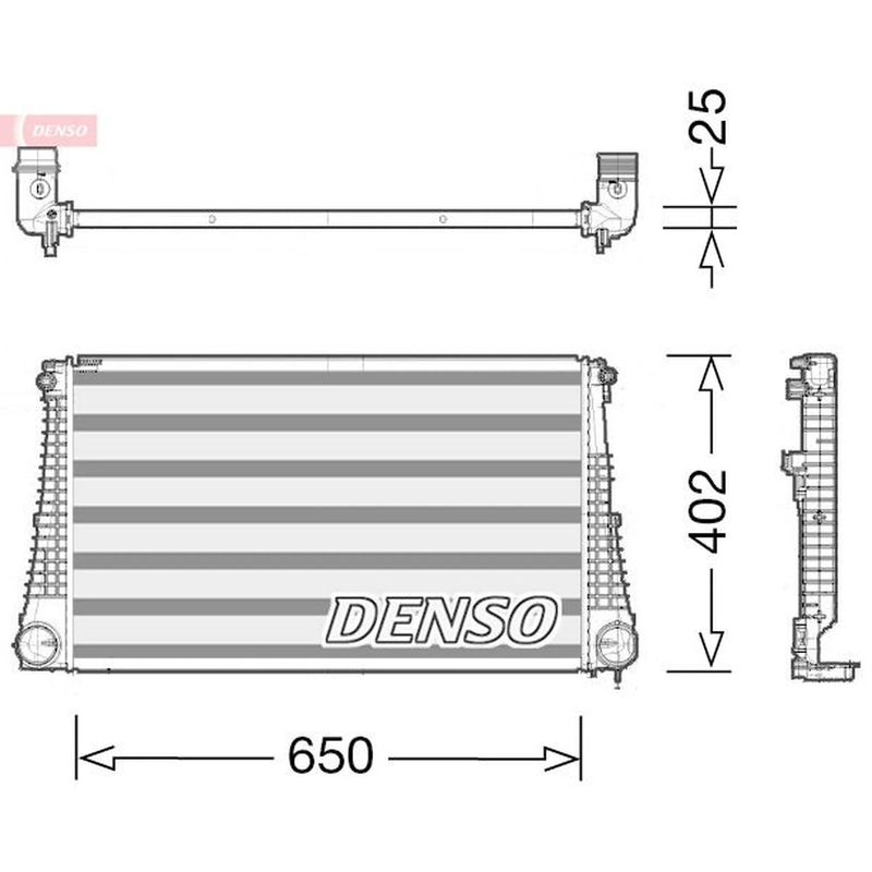 Denso Intercooler (Charge Air Cooler) fits Jeep Renegade SUV 2014 on 2.0