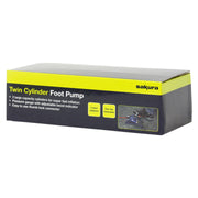 Double Barrel Cylinder Pump Air Inflator Foot Pump Car Van Bicylce Bike Tyre Sakura - Dynamic Drive