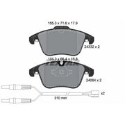 Textar Front Brake Pad Set 2433201