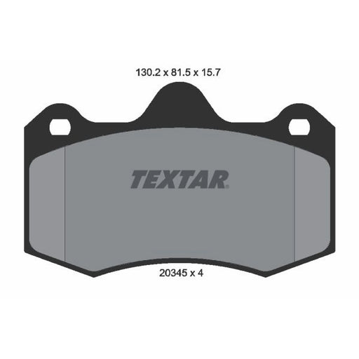 Textar Front Brake Pad Set 2034503