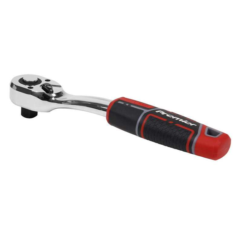 Premier Pear-Head Offset Ratchet Wrench with Flip Reverse 1/2"Sq Drive Sealey Premier - Dynamic Drive