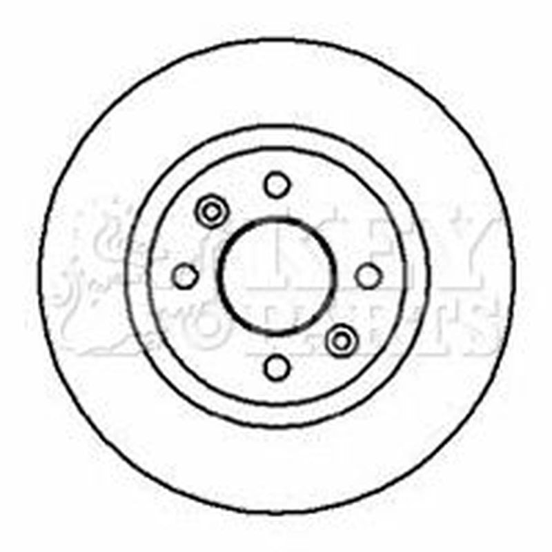 Key Parts Front Brake Vented Discs & Pads fits Dacia Sandero 2011-2012 1.6
