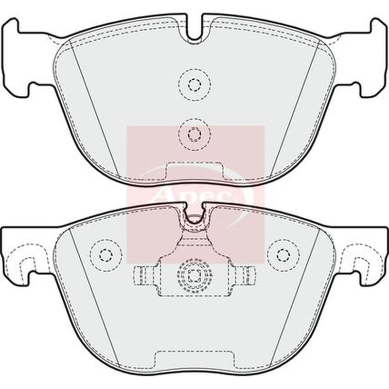 Apec Front Brake Pad Set PAD1614