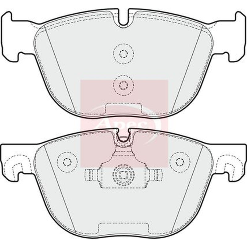 Apec Front Brake Pad Set fits BMW X4 2015-2018